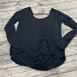 Zyia Black Namaste Long Sleeve Size Small BRAND NEW